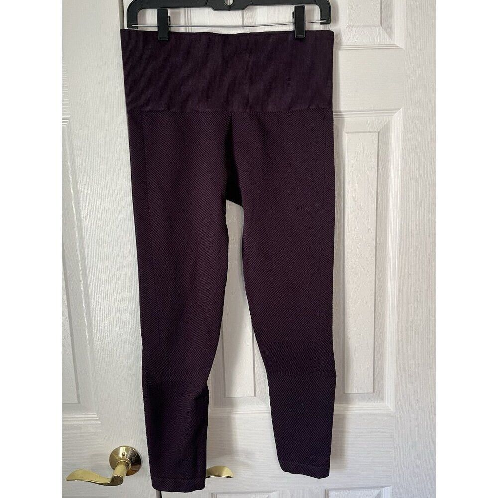 Spanx Look At Me Now Purple Seamless Leggings Women XL